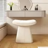 Banqueta de maquiagem estilo italiano, revestida em couro, lavável, adequada para tocar piano, trocar de sapatos, penteadeira de luxo, mesa de cabeceira, banqueta de estudo, de madeira