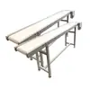 Aço Inoxidável 304 Correia Transportadora Correia Transportadora de Distribuição de Refeições Placa Lateral Correia Transportadora de Subida Curva