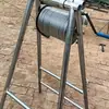 Guincho de freio acionado por manivela, acessórios de manivela com travamento automático, conjunto completo de acessórios, ferramentas de recuperação de bomba de fundo de poço, polias, aço redondo.
