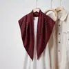 Pañuelo Chal de Seda de Lunares para Mujer 2025 Nuevo Bufanda de Verano Bufanda Triangular de Gama Alta Pañuelo para la Cabeza Cinturón Combinación