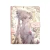 Mundo Floral Chica Hermosa A5 Álbum de Tarjetas de Hojas Sueltas Anime de Alta Calidad Chica Hermosa Cuaderno Cierre Magnético de Cuero Álbum de Colección