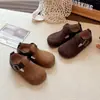 Zapatos Birkenstock para Niños 2026 Nueva Colección Primavera y Otoño Zapatos de Piel para Niñas Mocasines Versátiles Zapatos de Suela Suave para Niñas Zapatos Planos de Primavera