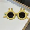 Gafas de Sol Polarizadas de Silicona con Orejas de Conejo para Niños Protección UV Gafas de Sol Lindas de Dibujos Animados de Conejo para Niños
