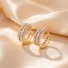 Xuping Brazaletes Rusos Transfronterizos para Oreja, Aros Color Oro de 18K con Incrustaciones de Diamantes, Joyería de Lujo Ligero de Alta Gama al por Mayor para Mujeres