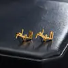 Pendientes Personalizados de Nuevo Estilo Transfronterizos Símbolo Europeo y Americano Joyería de Acero Inoxidable Pendientes Chapados Pendientes de Mujer Accesorios de Joyería Venta al por Mayor