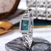 Pulseira de Relógio Quadrada Pequena Xiangfeng Simples Retrô Feminina com Cravação de Diamantes Moda Tendência Relógio Pequeno Feminino