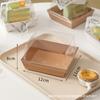 Caja de Embalaje para Pastel en Rebanadas de 3 pulgadas 4 pulgadas Postre Mille-feuille Tiramisú Pastel Sparta Elevada para Llevar