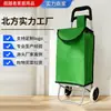 Carrito de Compras Plegable para Personas Mayores, Carrito de Mano para Comestibles, Carrito de Tela Oxford de Gran Capacidad, Remolque para Mudanzas del Hogar