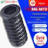 Preto com porca de dentes interna e externa sextavada soquete escareado porca embutida conector de parafuso para móveis M6/M8/M10