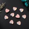 Nueva joyería para uñas con forma de corazón de melocotón plano, cristal moca, diamante, decoraciones coloridas para uñas.