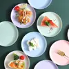 Plato para Escupir Huesos de Trigo Hogareño Japonés Pequeño Plato Mesa de Comedor Hogareña Plato para Condimentos Anticaída Plato para Snacks Se Puede Poner Logo