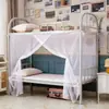 Mosquitero para Dormitorio de Estudiantes, Cubierta de Mosquitero Engrosada y Encriptada para Camas Superiores e Inferiores, Dormitorio Escolar y de Obra, Cama Individual 90X190