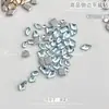 Broca de alta qualidade em formato de casinha com fundo plano para nail art, estilo popular, imitação Hua Zi 1:1 réplica, mini strass irregulares super brilhantes
