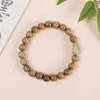 Pulseira de Sândalo Verde Natural DIY Acessórios da Sorte Sândalo com Fragrância Contas de Oração Artesanato em Madeira Pulseira para Casal Homens e Mulheres