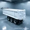 Veículo de Transporte de Material de Engenharia com Lona, Semi-reboque Basculante Traseiro para Exportação Transfronteiriça Veículo de Transporte Basculante Traseiro