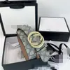 Cinto Masculino Tendência Padrão Double G para Jovens Estudantes, Cinto Decorativo de Couro Estilo Coreano Moderno e Versátil para Homens, Atacado Transfronteiriço