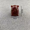 Adorno de Gato Curioso de Boj Lindo Animal Creativo Mini Juguete de Gato de Madera Pieza de Mano Regalo de Cumpleaños