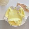 Suéter informal para niños con solapa y forro polar para otoño e invierno, camisa de punto tipo polo, jersey de manga larga para bebé