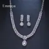 AliExpress Mais Vendido Moda Europeia e Americana Elegante Conjunto de Zircônia para Noiva Estética Feminina Joia Versátil Outlet de Fábrica