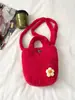 Bolso de cubo de felpa para mujer 2026 nuevo otoño nicho trabajo varios bolso tote pequeño versátil bandolera cruzada de un solo hombro