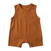 Mameluco sin mangas para bebé Mono para bebé Ropa para lactantes Estilo Ins Traje para gatear Ropa para recién nacidos