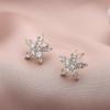 Brincos de tarracha estrela de cinco pontas com zircônia microincrustada personalidade temperamento moda OL Nova Moda Rede social nicho senso de design brincos atacado