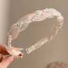 Diadema de alta gama estilo coreano para mujer, diseño de corona alta para hacer que la cara parezca más pequeña, adecuada para uso diario, lavado de cara y maquillaje, con dientes para una sujeción antideslizante