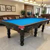 Mesa de billar para uso doméstico, mesa de billar estándar de ocho bolas estilo americano para adultos, mesa de billar blanca, mesa de billar negra