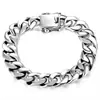 Pulsera Audaz para Hombre Plateada, Cadena de Látigo Moderna y Única, Pulsera Ensanchada y Engrosada, Joyería para Hombre, Artículo Popular Transfronterizo