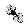 Baixi acessórios Chinês artesanal pano de três rodas pérola botão estilo étnico botão superior Tang terno cheongsam placa fivela atacado