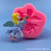 Anjo silicone molde decoração de cozimento suprimentos conto de fadas de fadas chocolate fondant molde de bolo