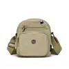 Bolsa de Ombro em Tecido Oxford, Bolsa para Celular, Bolsa Transversal Casual Multicamadas, Carteira de Negócios, Bolsa Impermeável de Nylon, Bolsa Quadrada Pequena