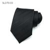 Corbata formal de negocios para hombre, oficial de ventas de unidad de trabajo, versión ancha, 8 cm, azul marino/negro