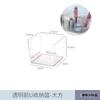 Caja de almacenamiento estilo japonés caja acrílica transparente apilable cesta de almacenamiento para snacks de cocina caja organizadora para cosméticos y mascarillas