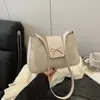 Bolso de Hombro Producto Nuevo Color Sólido Textura Simple Versátil Casual Bolso Cruzado Nicho Producto Nuevo Casual para Viajes Diarios Bolso Cruzado