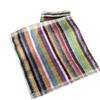 Toallas Pequeñas Cuadradas Rayadas de Algodón Negro de 25 Piezas para Exportación, Artículos de Regalo, Toallitas de Higiene, Paños de Limpieza para Máquinas, Toallas Cuadradas Oscuras Absorbentes de Agua para Vendedores Ambulantes