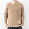 Recomendación popular: Suéter de punto de cuello redondo de moda, en stock en la fábrica, prendas de punto para hombre