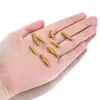 Hay Peces Cada Año Acero Inoxidable 304 Cuentas Pequeñas con Forma de Pez Color Dorado de 18 Quilates que Conserva el Color Cuentas Sueltas para Manualidades Cuentas de Buena Suerte Accesorios para Joyería