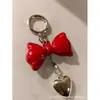 Chaveiro Ankora Red Love Estilo Coreano Laço de Acrílico Acessórios para Bolsa de Celular Pingente Venda por Atacado