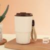 Nueva Taza de Café de Acero Inoxidable 316 Vacío de Doble Capa Portátil con Cordón Taza Termo Regalo de Acompañamiento para Negocios