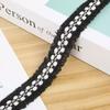 Ventas Directas de Fábrica Estilo Pequeña Fragancia 2cm Encaje Jacquard Colorido de Doble Cara Cinta para Zapatos Material para Equipaje Textiles para el Hogar Encaje Decorativo