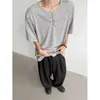 Camiseta de Marca de Moda con Diseño de Estampado de Letras Manga Corta para Hombre Verano 2026 Casual de Nicho Versátil Camiseta de Cuello Redondo