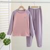 Nuevo Conjunto de Ropa Interior Térmica Engrosada Otoño e Invierno para Niños Gorditos, Tallas Grandes, Ropa de Casa Engrosada para Niños y Niñas, Tops y Pantalones Térmicos Cepillados