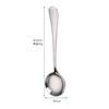 Colher de Aço Inoxidável 304 Tianlin para Uso Doméstico, Colher de Sopa, Colher de Sobremesa com Cabo Longo, Colher Redonda, Colher Pontiaguda, Talheres Ocidentais