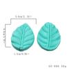 2 piezas de hojas y pétalos molde de silicona con clip para pastel, molde de azúcar, juego de combinación opcional multiestilo