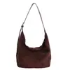 Bolso de Hombro Versátil de Gama Alta Vintage para Mujer Invierno 2025 Nuevo Gamuza Simple para Viaje Diario Hombro Cruzado