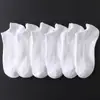 Calcetines Blancos Cortos para Hombre y Mujer, Calcetines de Algodón Negros Transpirables de Doble Aguja Color Sólido, Calcetines Deportivos Bajos, Calcetines de Verano para Estudiantes, Delgados