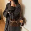 Bolsa Tote Relaxada Estampa de Leopardo Transfronteiriça para Mulheres Nova Versátil para o Trabalho Outono e Inverno 2025 Grande Capacidade Ombro Único Bolsa de Axila