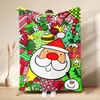 TEMU Cobertor de Flanela Natalino Transfronteiriço Cobertor de Lã para Escritório Cobertor para Sesta do Papai Noel