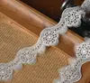 Ribete de encaje bordado blanco calado con borde ondulado para vestido de novia velo ropa falda qipao dobladillo accesorios hecho a mano